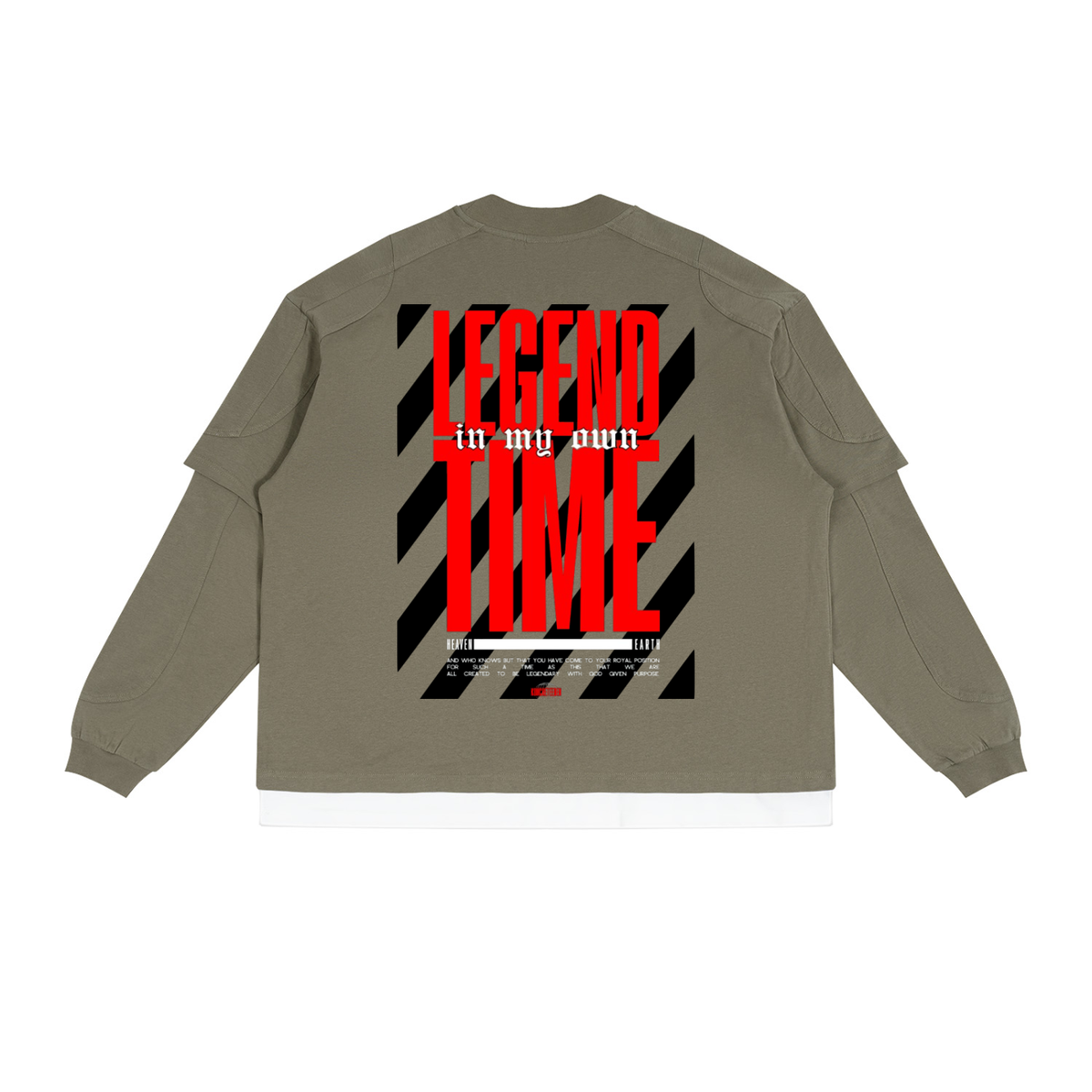A Legend in my own time Paneled Layer Color Block T-Shirt