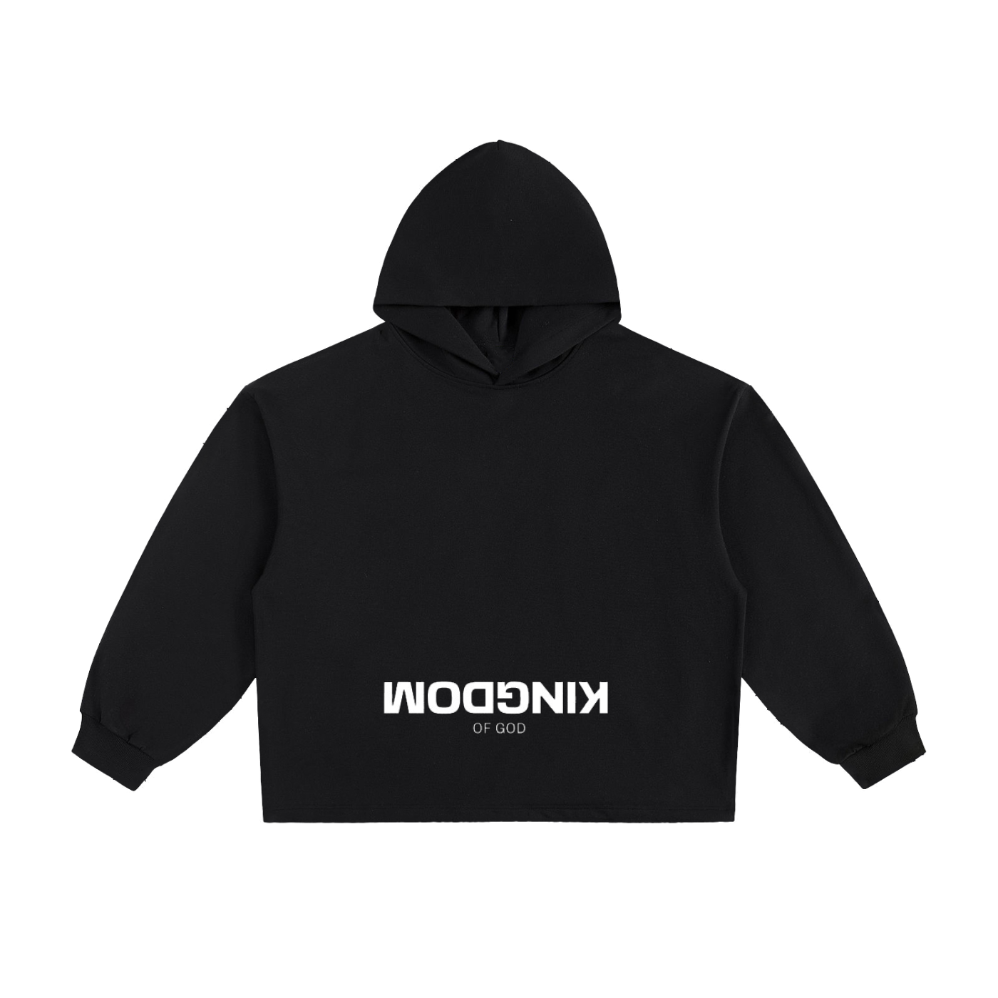 Kingdom of God Heavyweight Oversized Drawstring Hem Hoodie