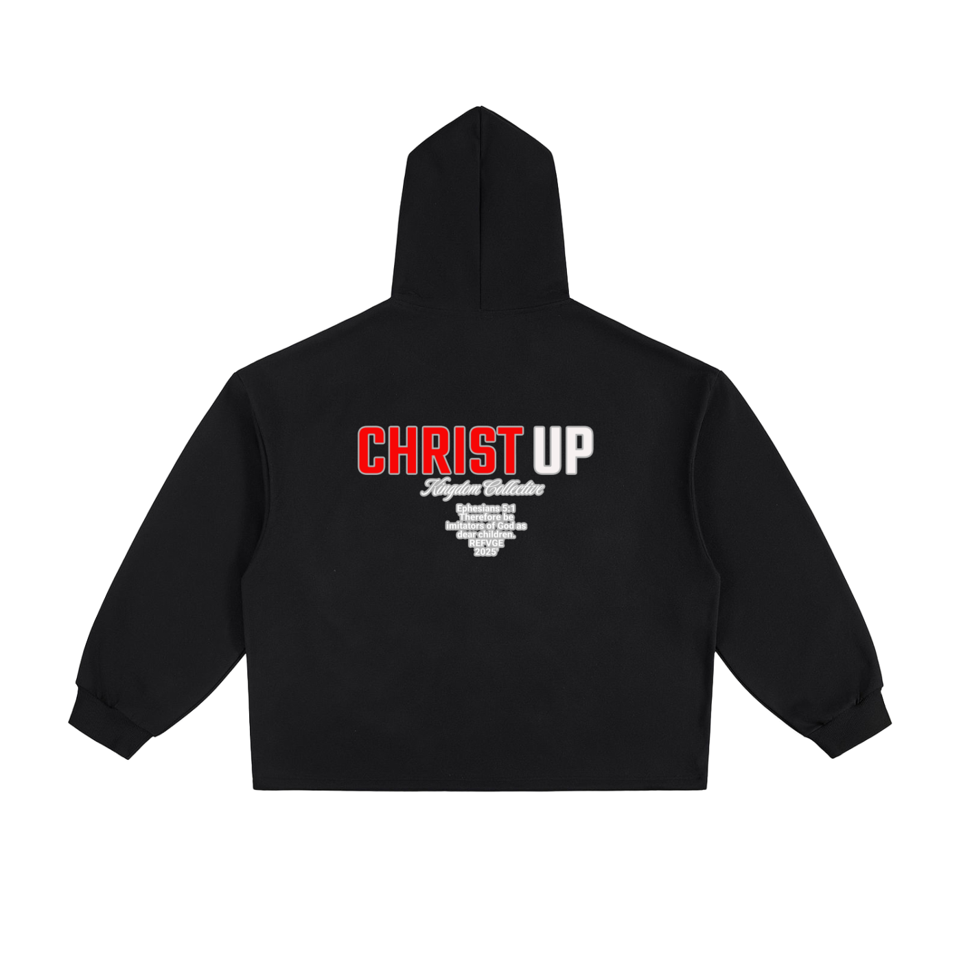 Kingdom of God Heavyweight Oversized Drawstring Hem Hoodie