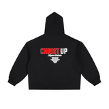 Kingdom of God Heavyweight Oversized Drawstring Hem Hoodie