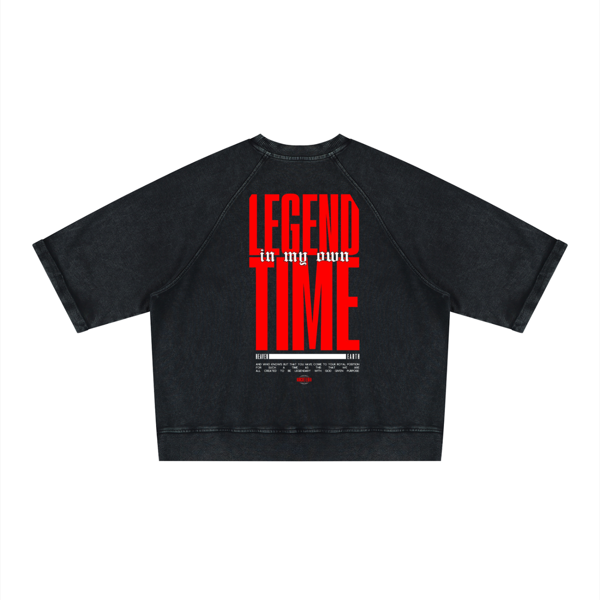 A Legend in my own time Boxy Short Sleeve Sweatshirt