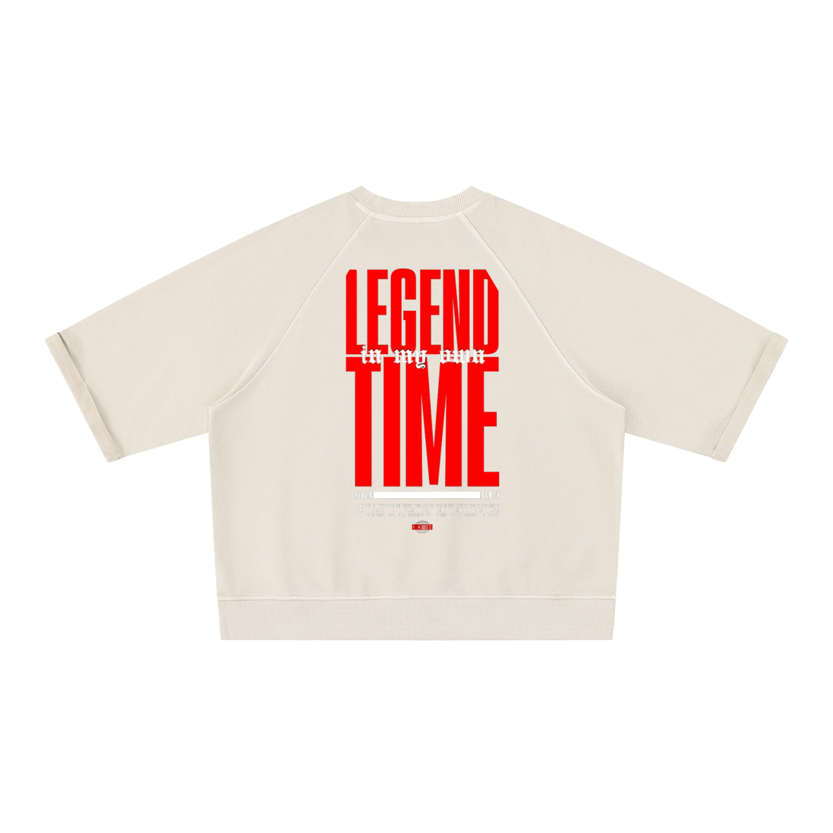 A Legend in my own time Boxy Short Sleeve Sweatshirt