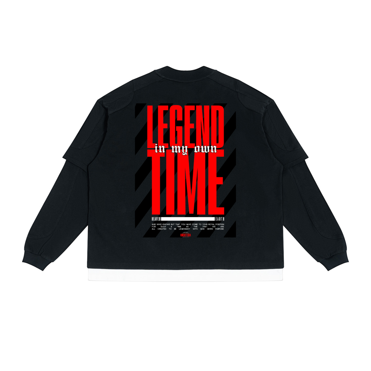 A Legend in my own time Paneled Layer Color Block T-Shirt
