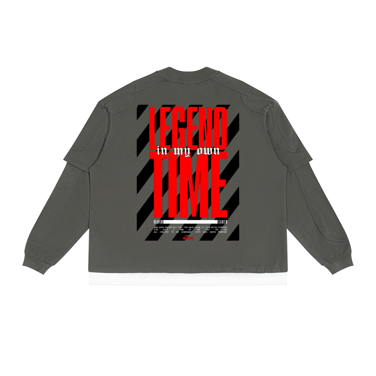 A Legend in my own time Paneled Layer Color Block T-Shirt
